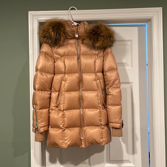 Series by Nicole Benisti NWT sz XS ( worn once -real fox fur)  -Caramel/🥂 color - Picture 6 of 17